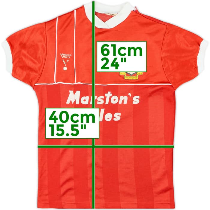 1985-87 Wrexham Home Shirt #8 - 6/10 - (L.Boys)