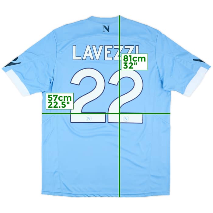 2010-11 Napoli Home Shirt Lavezzi #22 (XL)
