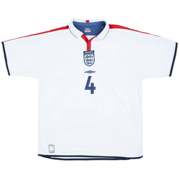 2003-05 England Home Shirt Gerrard #4 - 5/10 - (L)