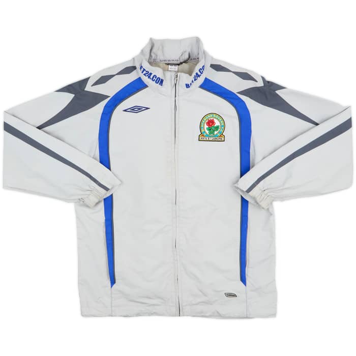 2007-08 Blackburn Rovers Umbro Hooded Rain Jacket - 8/10 - (M.Boys)