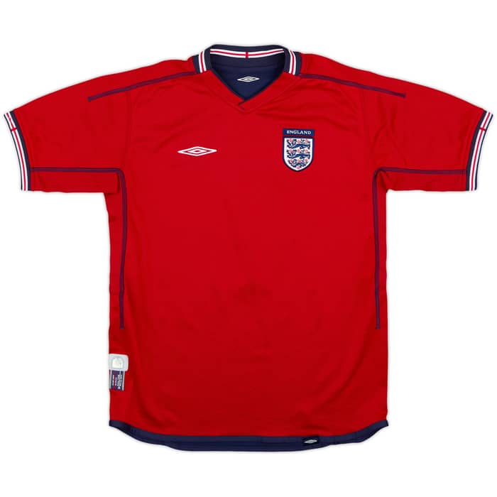 2002-04 England Away Shirt #7 - 7/10 - (L.Boys)