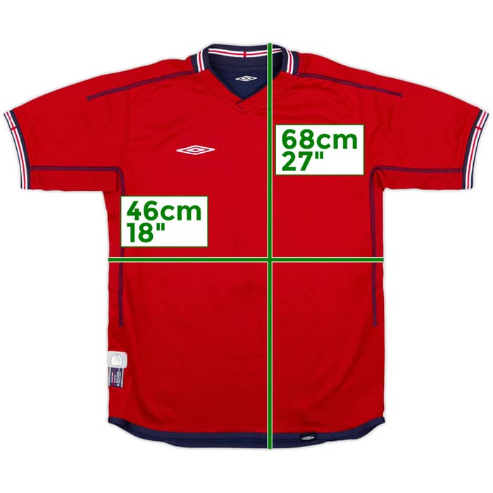 2002-04 England Away Shirt #7 - 7/10 - (L.Boys)