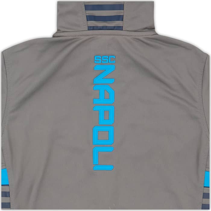 2019-20 Napoli Kappa Hooded Track Jacket - 6/10 - (M.Boys)