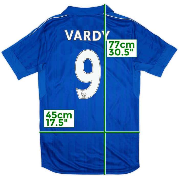 2016-17 Leicester Home Shirt Vardy #9 (S)