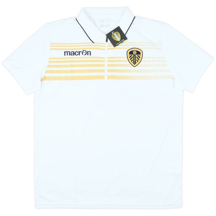 2014-15 Leeds Macron 1/4 Zip Polo Shirt (L)