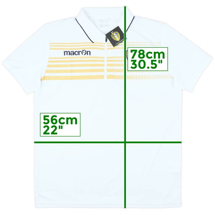 2014-15 Leeds Macron 1/4 Zip Polo Shirt (L)