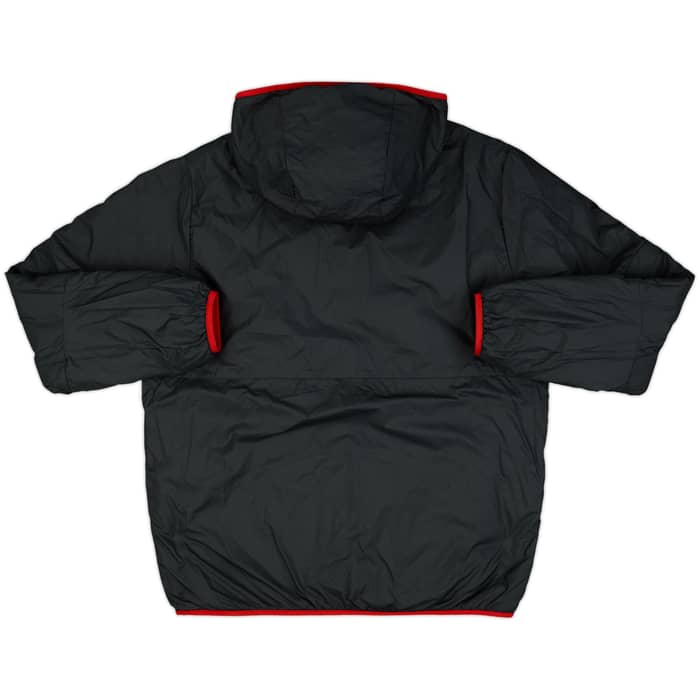 2013-14 Manchester United Nike Reversible Hooded Bench Coat - 9/10 - (XL)