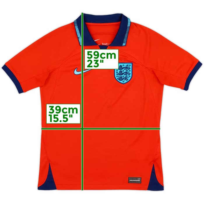2022-23 England Away Shirt & Shorts - 10/10 - (M.Boys)