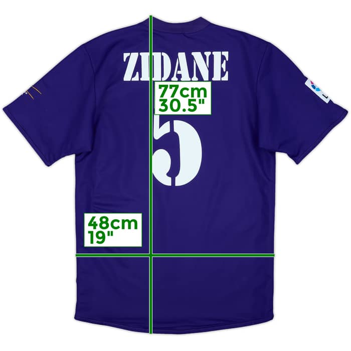 2001 Real Madrid Third Shirt Zidane #5 - 6/10 - (S)