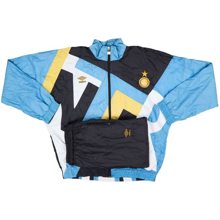 1991-92 Inter Milan Umbro Tracksuit - 7/10 - (L)