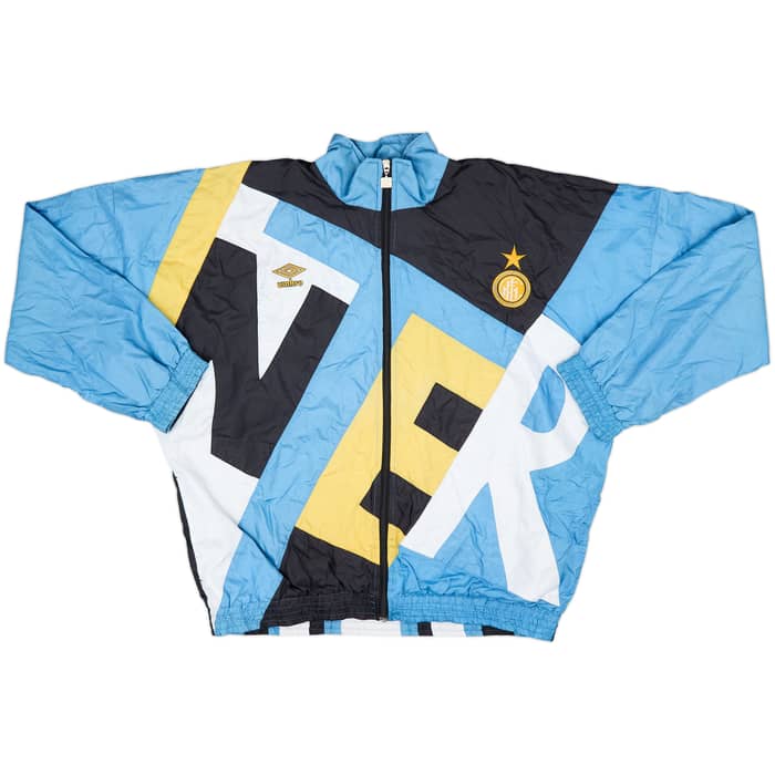 1991-92 Inter Milan Umbro Tracksuit - 7/10 - (L)