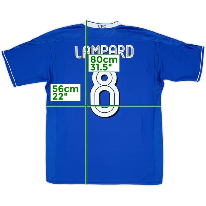 2003-05 Chelsea Home Shirt Lampard #8 - 7/10 - (L)