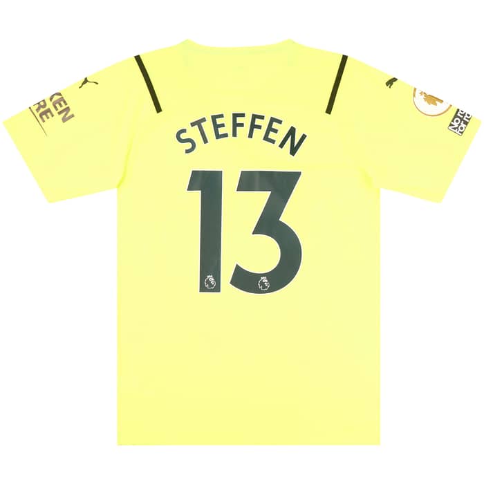 2021-22 Manchester City Match Issue GK Shirt Steffen #13