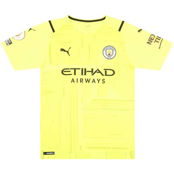 2021-22 Manchester City Match Issue GK Shirt Steffen #13
