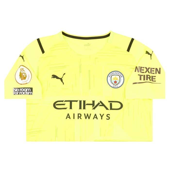 2021-22 Manchester City Match Issue GK Shirt Steffen #13