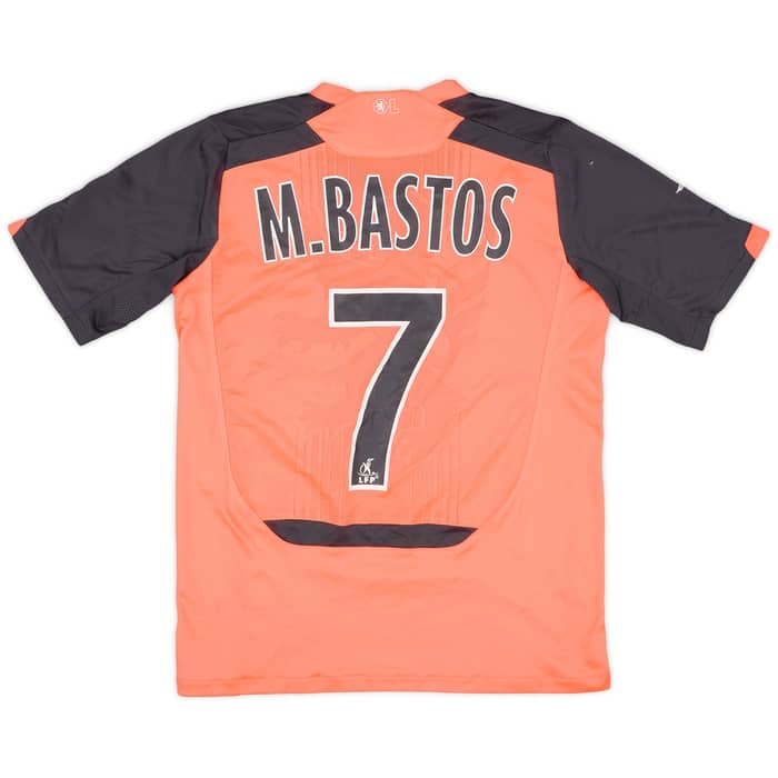 2009-10 Lyon Away Shirt M.Bastos #7 - 5/10 - (L.Boys)