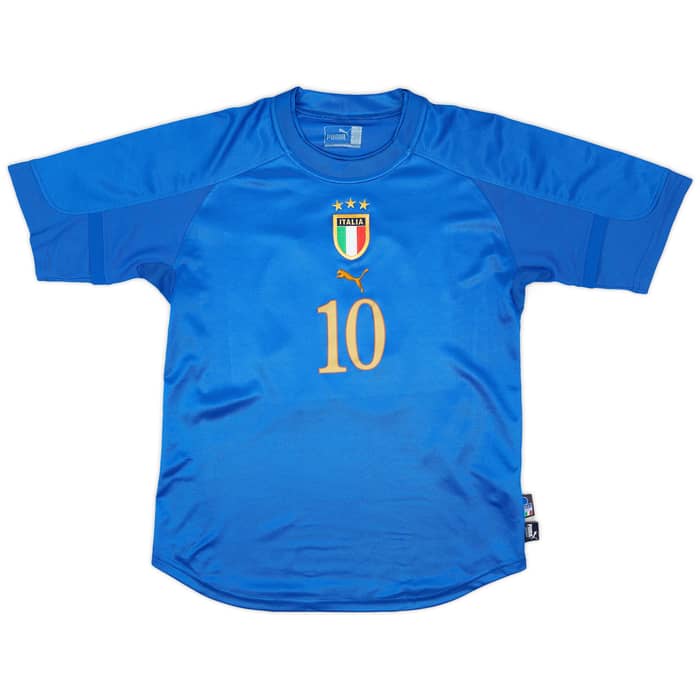 2004-06 Italy Home Shirt Totti #10 - 6/10 - (M)