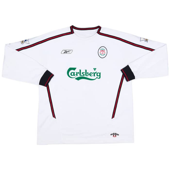 2003-04 Liverpool Away L/S Shirt Gerrard #8 - 7/10 - (XL)