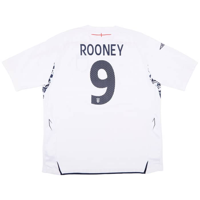 2007-09 England Home Shirt Rooney #9 - 7/10 - (3XL)