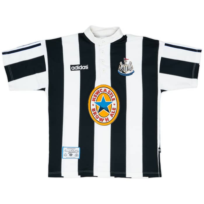 1995-97 Newcastle Home Shirt Beardsley #8 - 6/10 - (S)