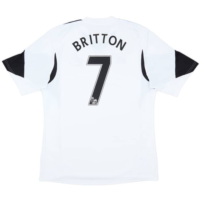 2013-14 Swansea Home Shirt Britton #7 - 8/10 - (L)