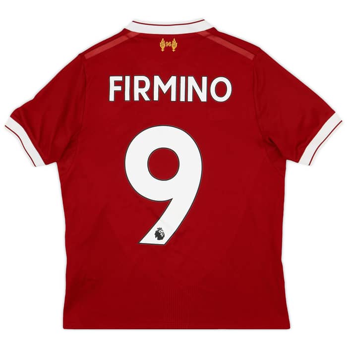 2017-18 Liverpool 125 Years Home Shirt Firmino #9 - 8/10 - (M.Boys)