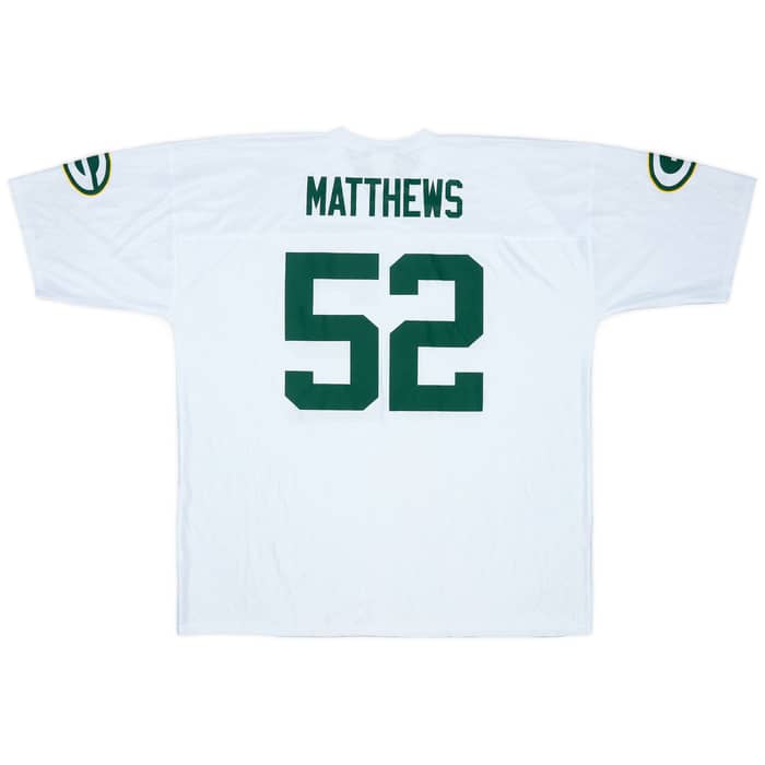 2009-11 Green Bay Packers Matthews #52 NFL Replica Away Jersey - 6/10 - (XXL)