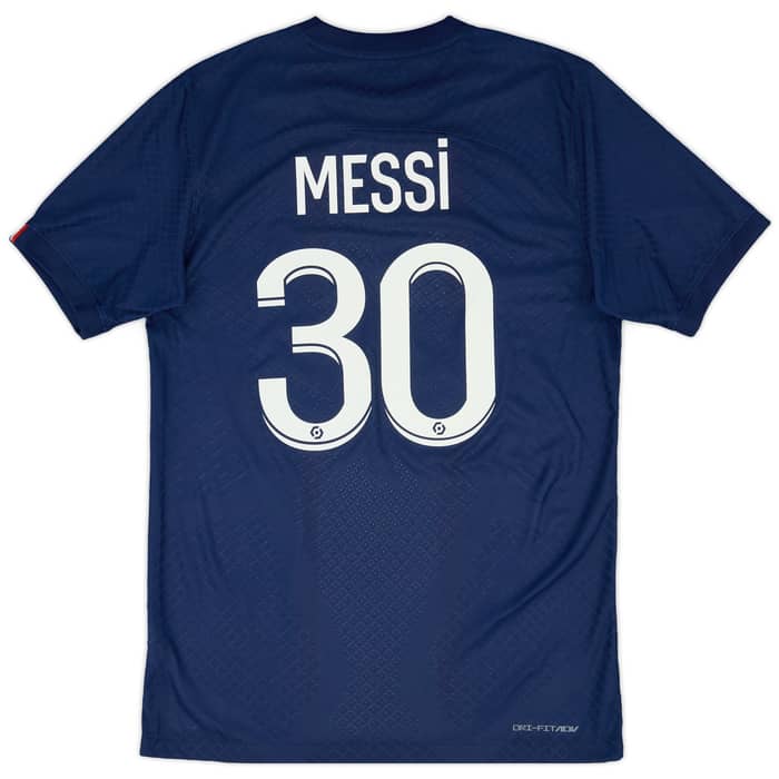 2022-23 Paris Saint-Germain Authentic Home Shirt Messi #30 - 8/10 - (S)