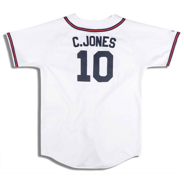 2005-09 Atlanta Braves C. Jones #10 Majestic Jersey (Home) Y