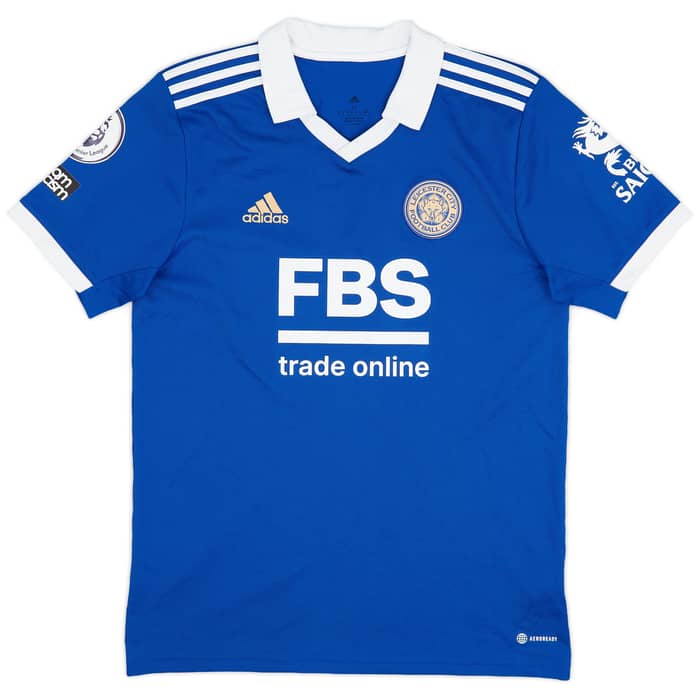 2022-23 Leicester Match Issue Home Shirt Amartey #18