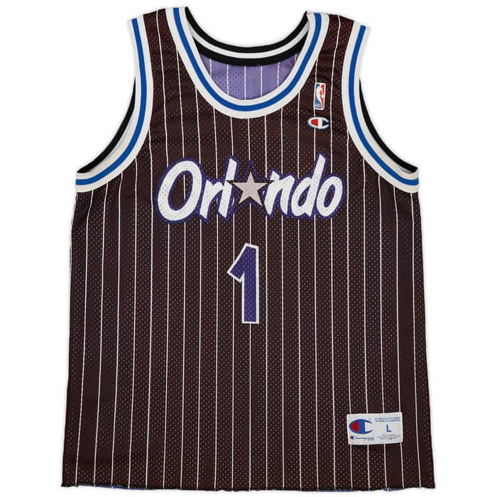 1994-98 Orlando Magic A.Hardaway #1 Champion Reversible Jersey - 7/10 - (L)