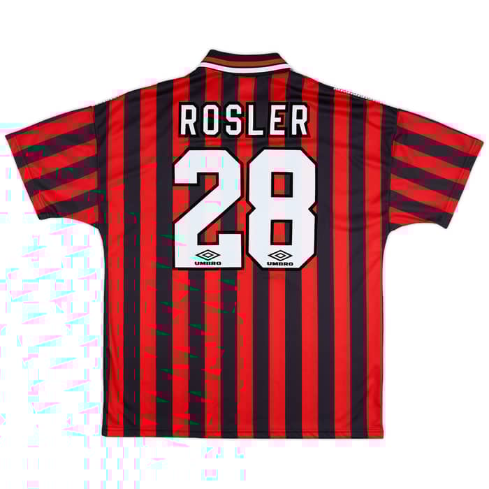 1994-96 Manchester City Away Shirt Rosler #28 - 7/10 - (XL)