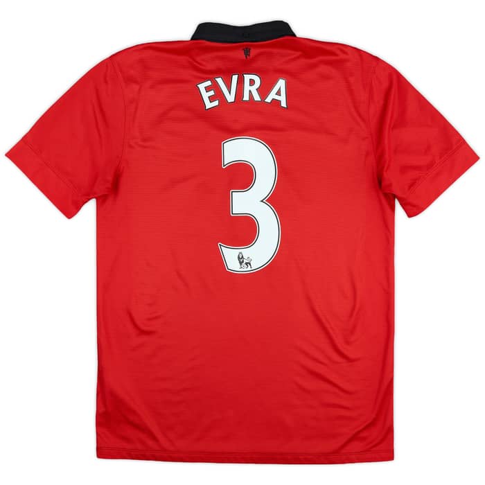 2013-14 Manchester United Home Shirt Evra #3 - 6/10 - (M)