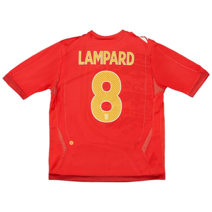 2006-08 England Away Shirt Lampard #8 - 6/10 - (L)