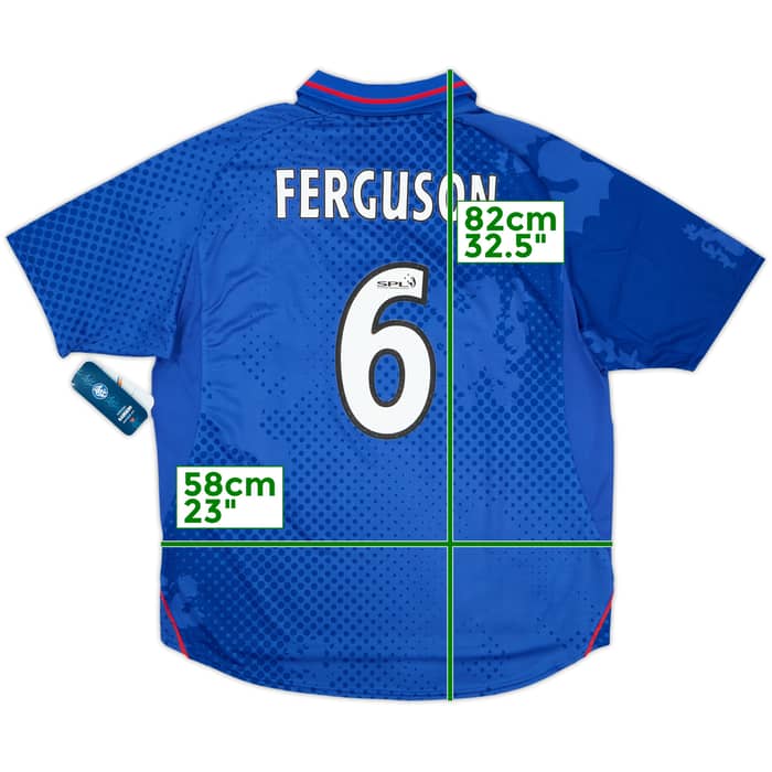 2002-03 Rangers Home Shirt Ferguson #6 (XL)