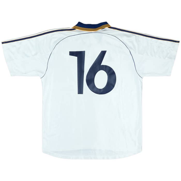 1998-00 Real Madrid Castilla Match Issue Home Shirt #16
