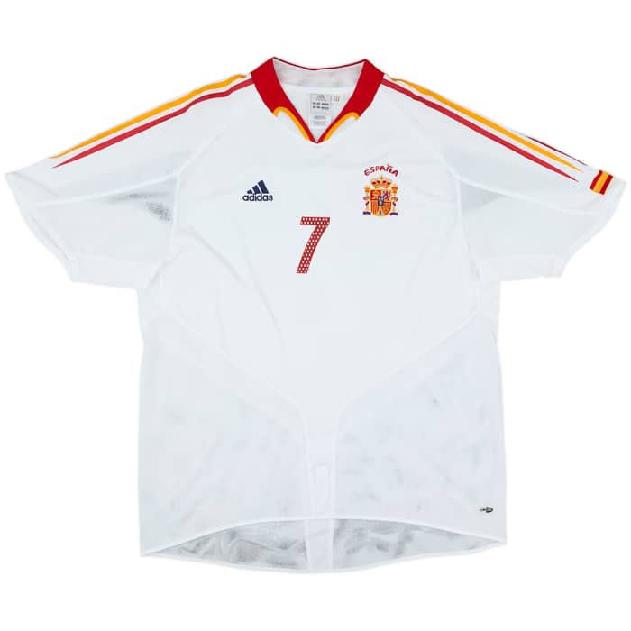 2004-06 Spain Away Shirt Raul #7 - 8/10 - (XL)