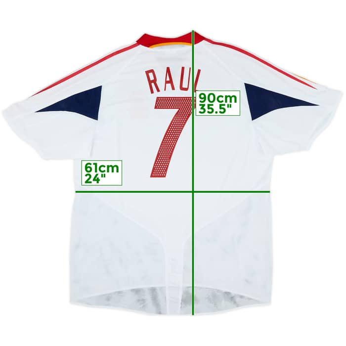 2004-06 Spain Away Shirt Raul #7 - 8/10 - (XL)