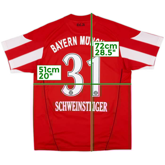 2010-11 Bayern Munich Home Shirt Schweinsteiger #31 - 8/10 - (XL.Boys)