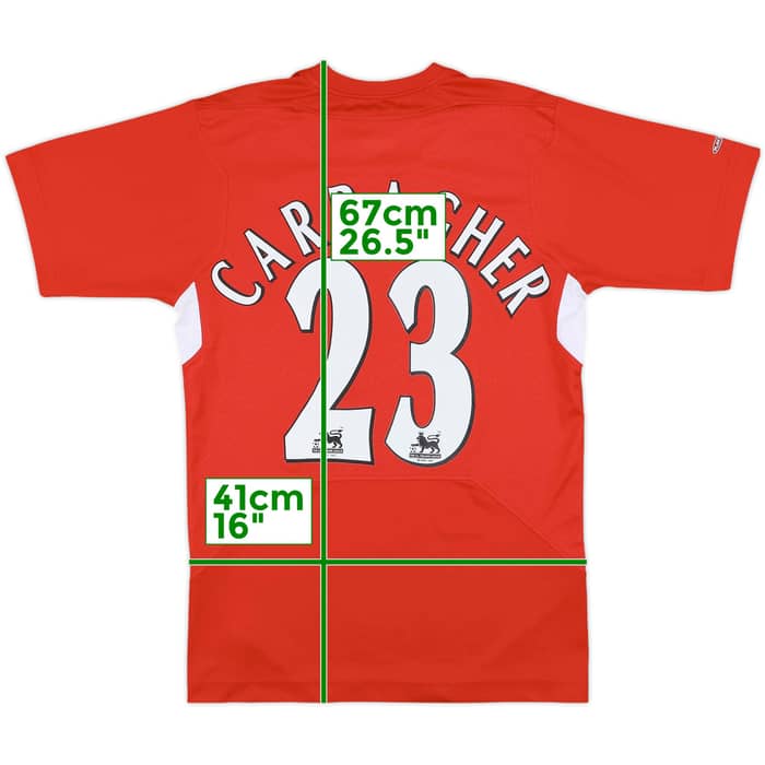 2004-06 Liverpool Home Shirt Carragher #23 - 4/10 - (S)