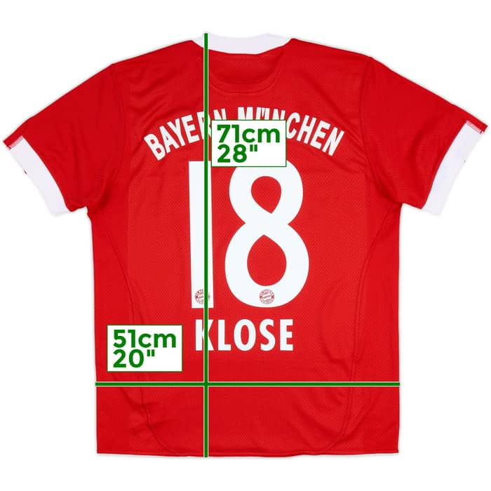 2009-10 Bayern Munich Home Shirt Klose #18 - 7/10 - (XL.Boys)