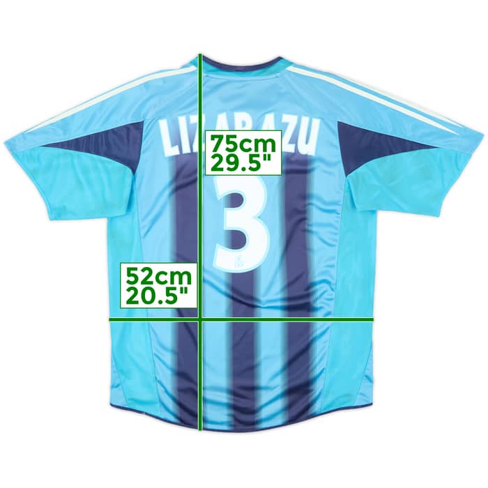 2004-05 Olympique Marseille Away Shirt Lizarazu #3 - 7/10 - (M)