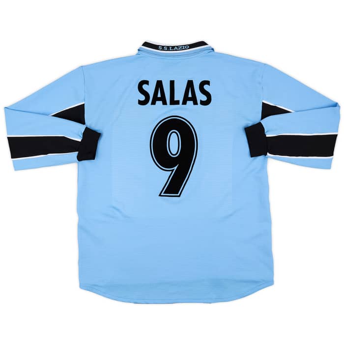 1998-00 Lazio Home L/S Shirt Salas #9 - 8/10 - (XL)