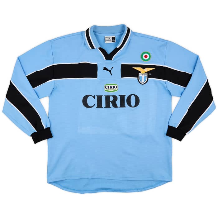 1998-00 Lazio Home L/S Shirt Salas #9 - 8/10 - (XL)