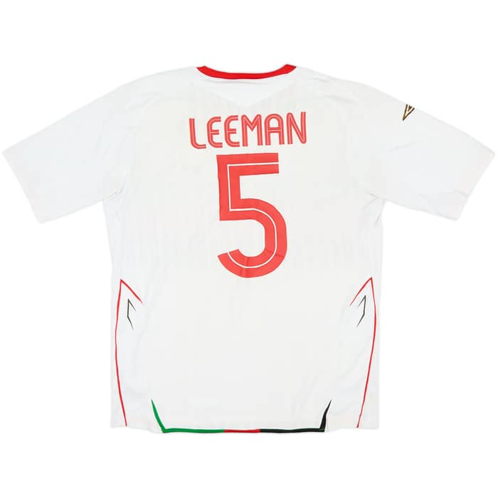 2007-08 Glentoran '125th Anniversary' Home Shirt Leeman #5 - 6/10 - (L)