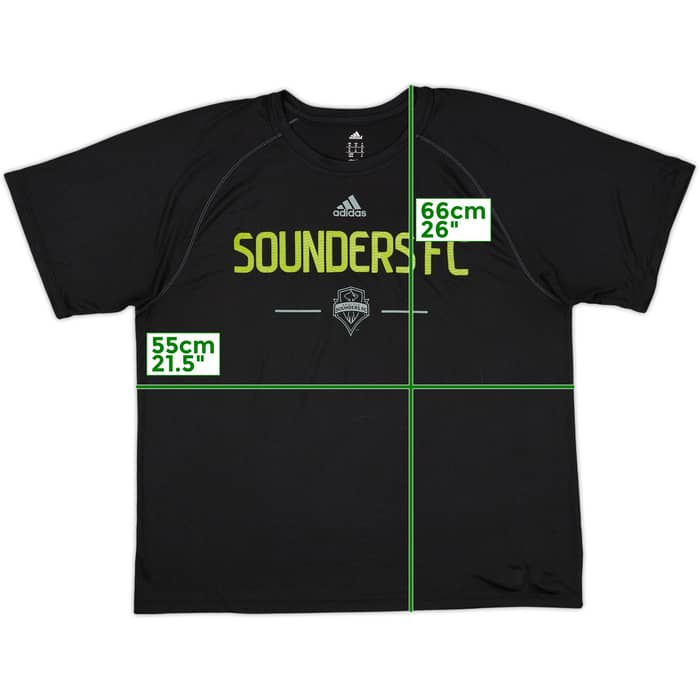 2013 Seattle Sounders adidas Cotton T-Shirt - 8/10 - (M)