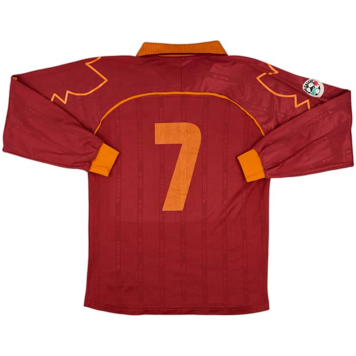 1999-00 Roma Match Issue Home L/S Shirt #7
