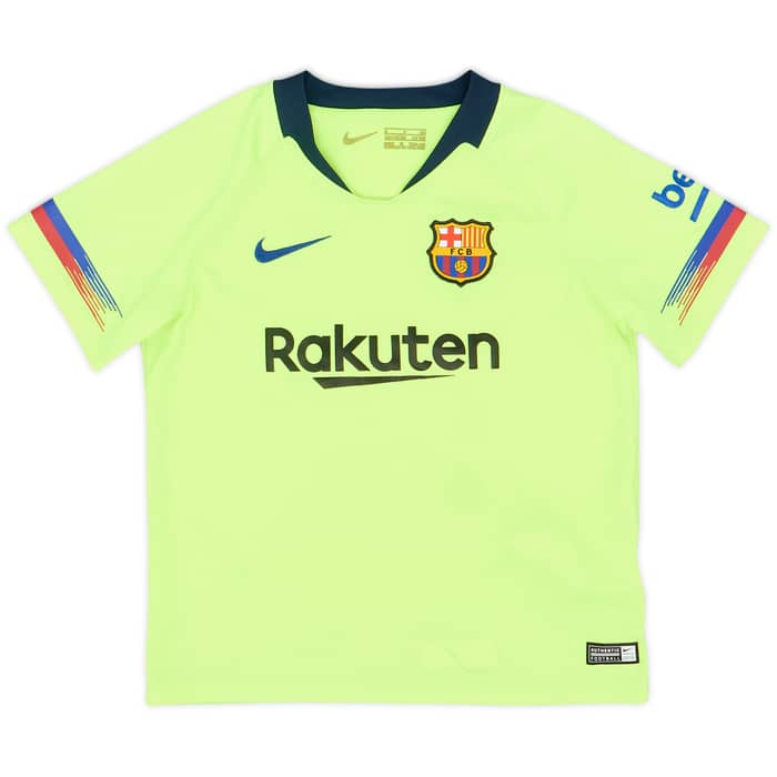 2018-19 Barcelona Away Shirt & Shorts - 7/10 - (4-5 Years)
