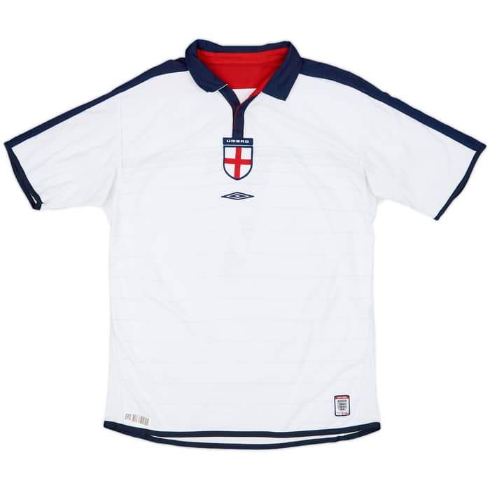 2003-05 England Home Shirt Beckham #7 - 7/10 - (L)