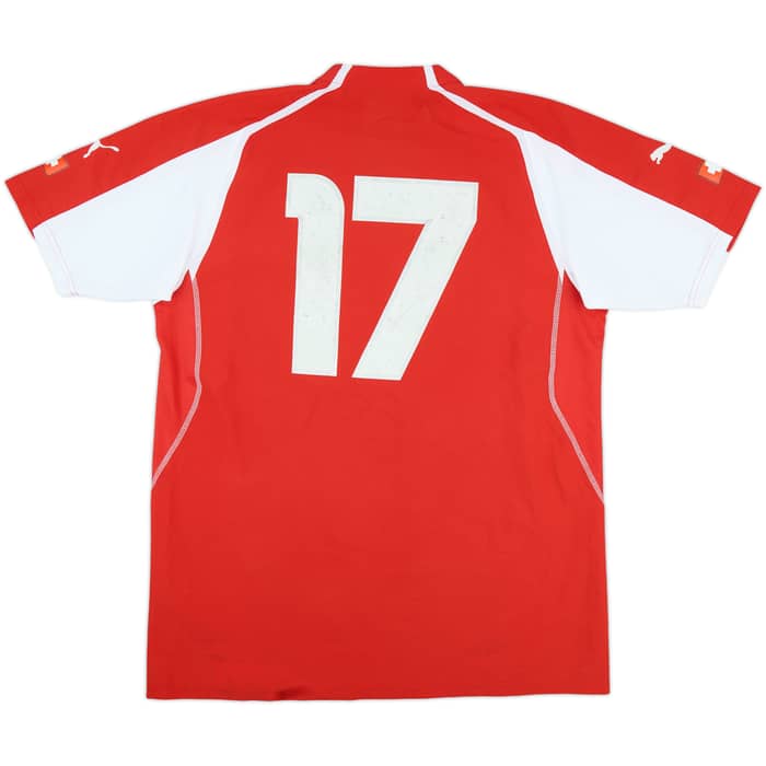 2004-06 Switzerland Match Issue Home Shirt #17